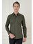 Slim Fit Pamuk Uzun Kol Klasik Haki Gömlek Gk 745 1