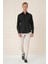 Slim Fit %100 Pamuk Non Iron Kumaş Klasik Siyah Gömlek Gk 735 1