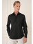 Slim Fit %100 Pamuk Non Iron Kumaş Klasik Siyah Gömlek Gk 735 3
