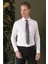 Gk 709 Slim Fit Beyaz Klasik Gömlek 3