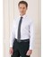 Gk 718 Slim Fit Dokulu Pamuklu Klasik Beyaz Gömlek 3