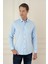 Slim Fit Pamuk Uzun Kol Klasik Mavi Gömlek Gk 745 3