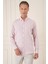 Slim Fit Düğmeli Yaka %100 Pamuk Klasik Pudra Gömlek Gk 723 2
