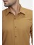 Slim Fit Pamuk Saten Klasik Taba Gömlek Gk 624 4