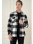 G 1579 Slim Fit Siyah-Beyaz Klasik Gömlek 2