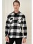 G 1579 Slim Fit Siyah-Beyaz Klasik Gömlek 3