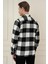 G 1579 Slim Fit Siyah-Beyaz Klasik Gömlek 4