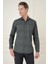 Slim Fit Baskılı %100 Pamuk Spor Lacivert Gömlek G 1588 4