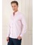 Slim Fit Düğmeli Yaka Dokulu %100 Pamuk Klasik Pudra Gömlek Gk 724 3