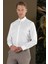 Gk 704 Slim Fit Beyaz Klasik Gömlek 2