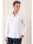 Comfort Fit Balıksırtı Dokuma %100 Pamuk Klasik Beyaz Gömlek Gk 722 3