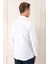 Comfort Fit Balıksırtı Dokuma %100 Pamuk Klasik Beyaz Gömlek Gk 722 5