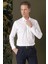 Gk 711 Slim Fit Beyaz Klasik Gömlek 1