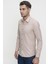 Slim Fit Pamuk Saten Klasik Bej Gömlek Gk 624 2