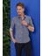 G 1541 Slim Fit Lacivert Klasik Gömlek 2