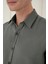 Slim Fit %100 Modal Uzun Kol Klasik Haki Gömlek Gk 743 4