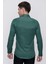 Slim Fit Pamuk Saten Klasik Yeşil Gömlek Gk 624 4