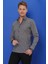 G 1547 Slim Fit Siyah-Beyaz Klasik Gömlek 3