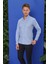 Gk 678 Slim Fit Mavi Klasik Gömlek 2