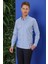 Gk 678 Slim Fit Mavi Klasik Gömlek 3