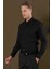 Gk 691 Slim Fit Siyah Klasik Gömlek 4
