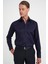 Slim Fit %100 Pamuk Non Iron Kumaş Klasik Lacivert Gömlek Gk 734 2