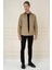 G 1581 Slim Fit Camel Klasik Gömlek 1