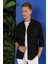 G 1534 Slim Fit Siyah Klasik Gömlek 3