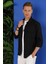 G 1534 Slim Fit Siyah Klasik Gömlek 4