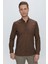 G 1518 Slim Fit Kahve Spor Gömlek 1
