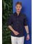G 1554 Slim Fit Lacivert Klasik Gömlek 1