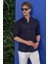 G 1554 Slim Fit Lacivert Klasik Gömlek 2