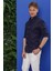 G 1554 Slim Fit Lacivert Klasik Gömlek 3