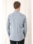Slim Fit Düğmeli Yaka Dokulu %100 Pamuk Klasik Gri Gömlek Gk 724 9