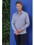 Gk 679 Slim Fit Koyu Mavi Klasik Gömlek 2
