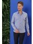 Gk 679 Slim Fit Koyu Mavi Klasik Gömlek 3
