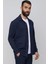 G 1484 Slim Fit Lacivert Spor Gömlek 3