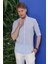G 1554 Slim Fit Açık Mavi Klasik Gömlek 3