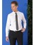 Slim Fit Dokulu Pamuklu Klasik Beyaz Gömlek Gk 713 1