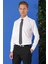 Slim Fit Dokulu Pamuklu Klasik Beyaz Gömlek Gk 713 2
