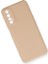 Realme 7 Kılıf Nano Içi Kadife Silikon - Pudra - ASOY3903-3362 3