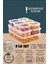 9 Lu Sızdırmaz Erzak Saklama Kabı Seti 3000ML X1 1400ML X2 300ML X6 - Şeffaf - Buzdolabı Düzenleyici 1