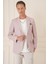 Comfort Fit Çift Yırtmaç Kırçıllı Keten Casual Bordo Ceket C 677 3