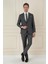 Slim Fit Çift Yırtmaç Mono Yaka Klasik Füme Takım Elbise Tk 912 1