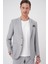Comfort Fit Mono Yaka Torba Cep Casual Gri Ceket C 708 5
