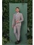 Tk 871 Slim Fit Gri Klasik Takım Elbise 1