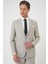 Slim Fit Çift Yırtmaç Dokulu Esnek Klasik Bej Takım Elbise Tk 915 5