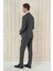Slim Fit Çift Yırtmaç Mono Yaka Klasik Füme Takım Elbise Tk 912 4