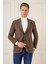 C 689 Slim Fit Kahve Spor Ceket 5