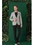 Comfort Fit Kırçıllı Dokuma Pamuklu Casual Gri Ceket C 665 4